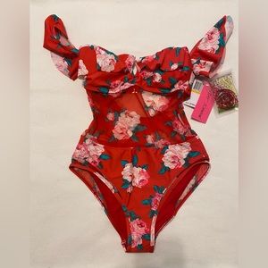 Betsy Johnson Swim Suit Size S NWT